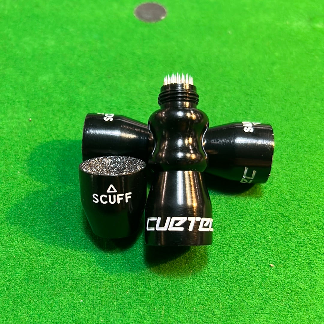 CUETEC 3 in 1 Bow Tie Pool Snooker Billiard Cue Tip Tool