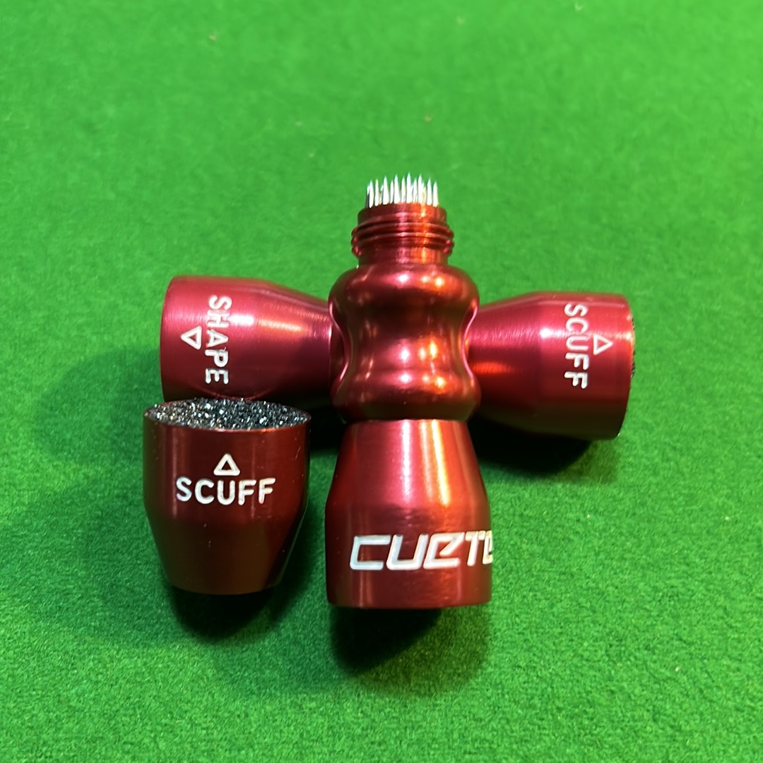 CUETEC 3 in 1 Bow Tie Pool Snooker Billiard Cue Tip Tool
