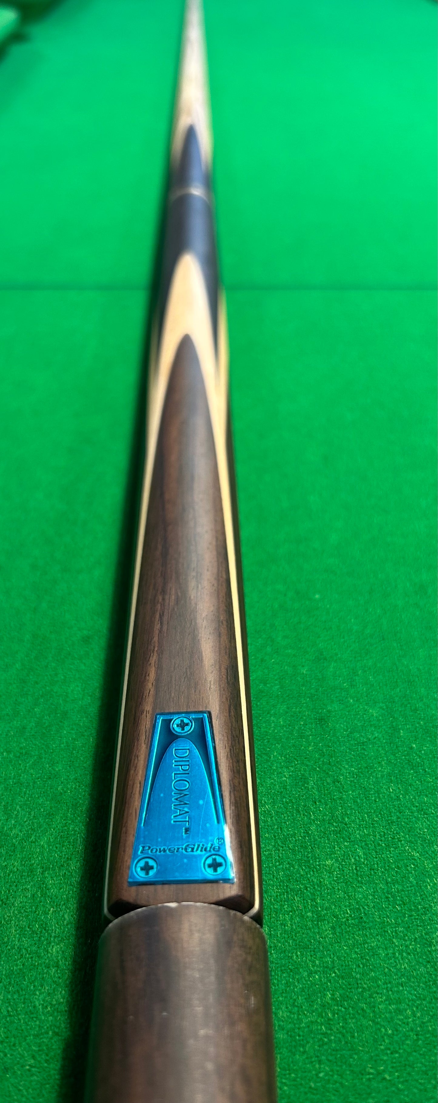POWERGLIDE Tournament Diplomat 3/4 Pool, Snooker & Billiard Ash Cue With Mini Butt Extention