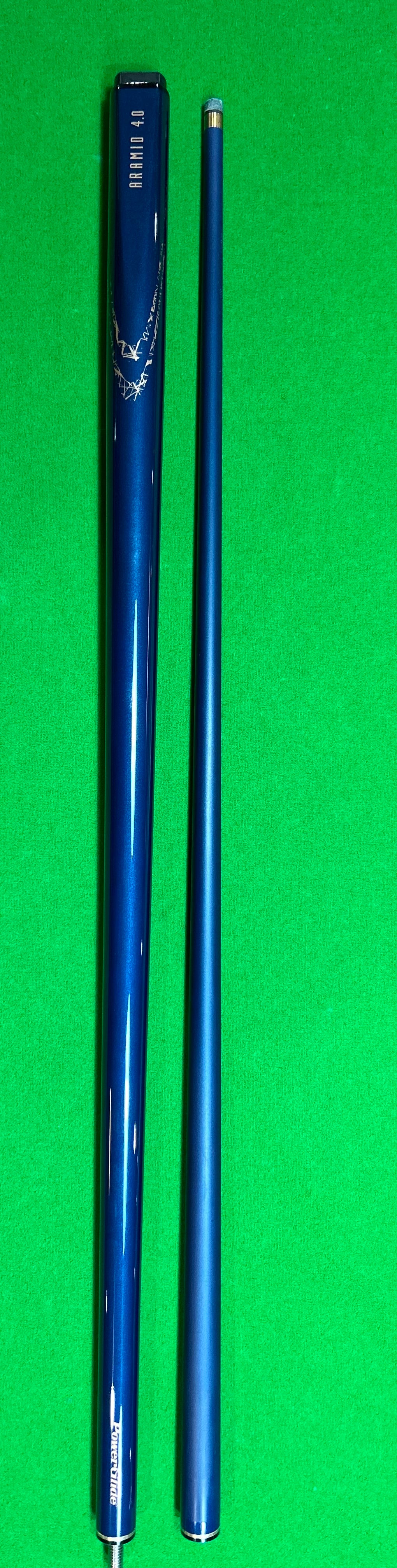 POWERGLIDE ARAMID 4.0. Mid Blue Graphite Pool, Snooker & Billiard Cue