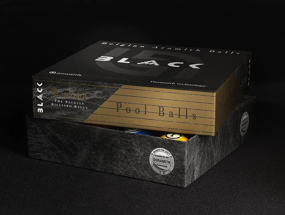 ARAMITH 2 1/4 Tournament Black Kelly Pool Set - Q-Masters