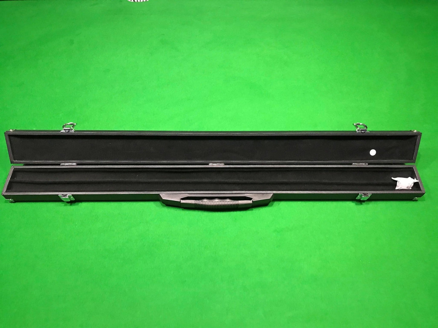 Black Deluxe 1/2 Piece Pool, Snooker & Billiard Cue Case - Q-Masters