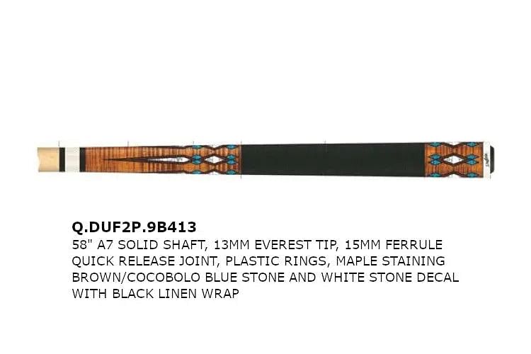 DUFFERIN 9Ball 1/2 Piece Maple Cue 413 - Q-Masters