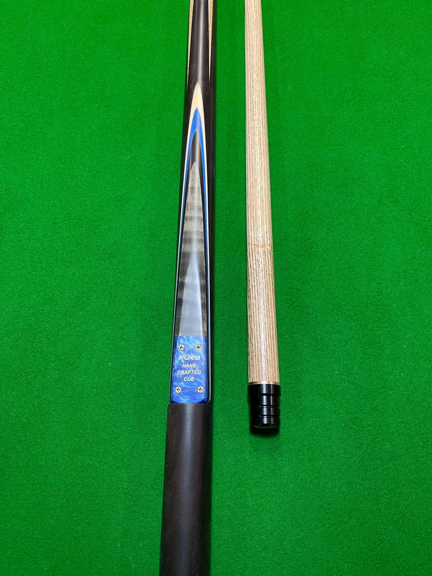 FURY 1/2 Piece Hand Spliced Pool, Snooker & Billiard Ash Cue