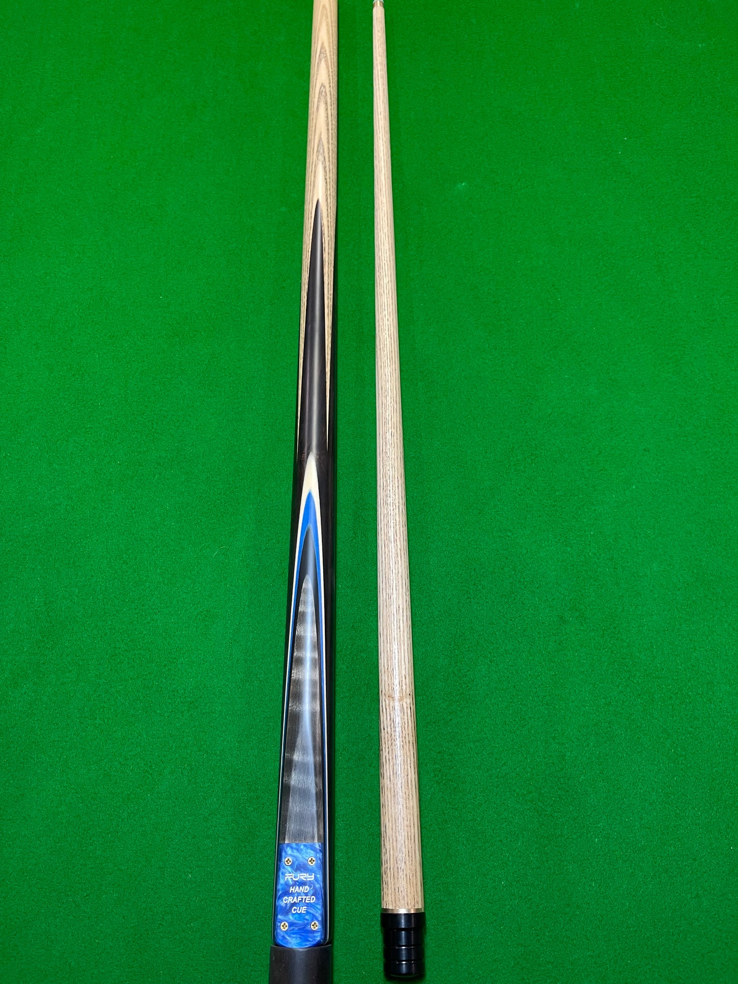 FURY 1/2 Piece Hand Spliced Pool, Snooker & Billiard Ash Cue