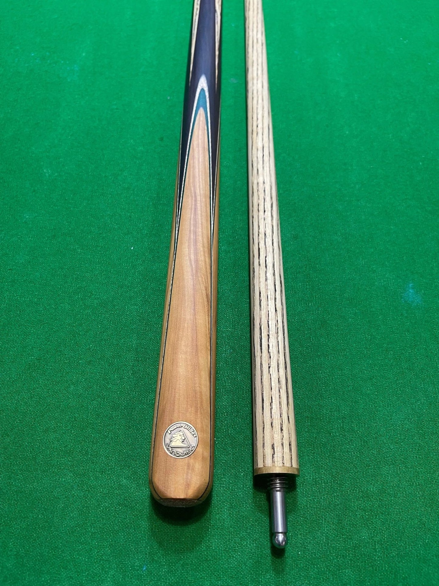 POWERGLIDE Professional Vanquish Hand Made 1/2 Piece Pool, Snooker & Billiard Ash Cue - Q-Masters