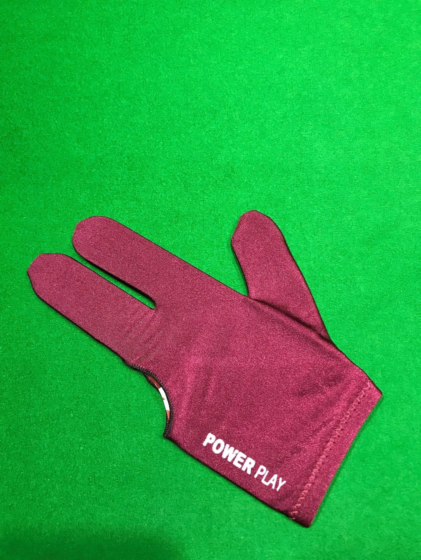 POWERPLAY Pool Snooker Billiard Glove Maroon - Q-Masters
