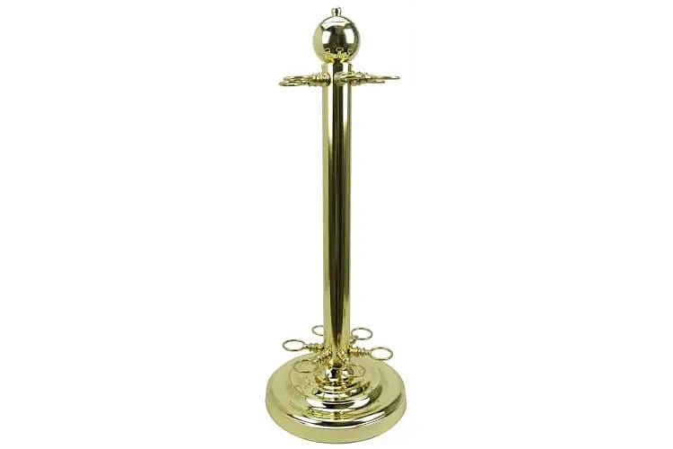 Premium Round Metal Cue Stand Holds 6 Cues - Q-Masters