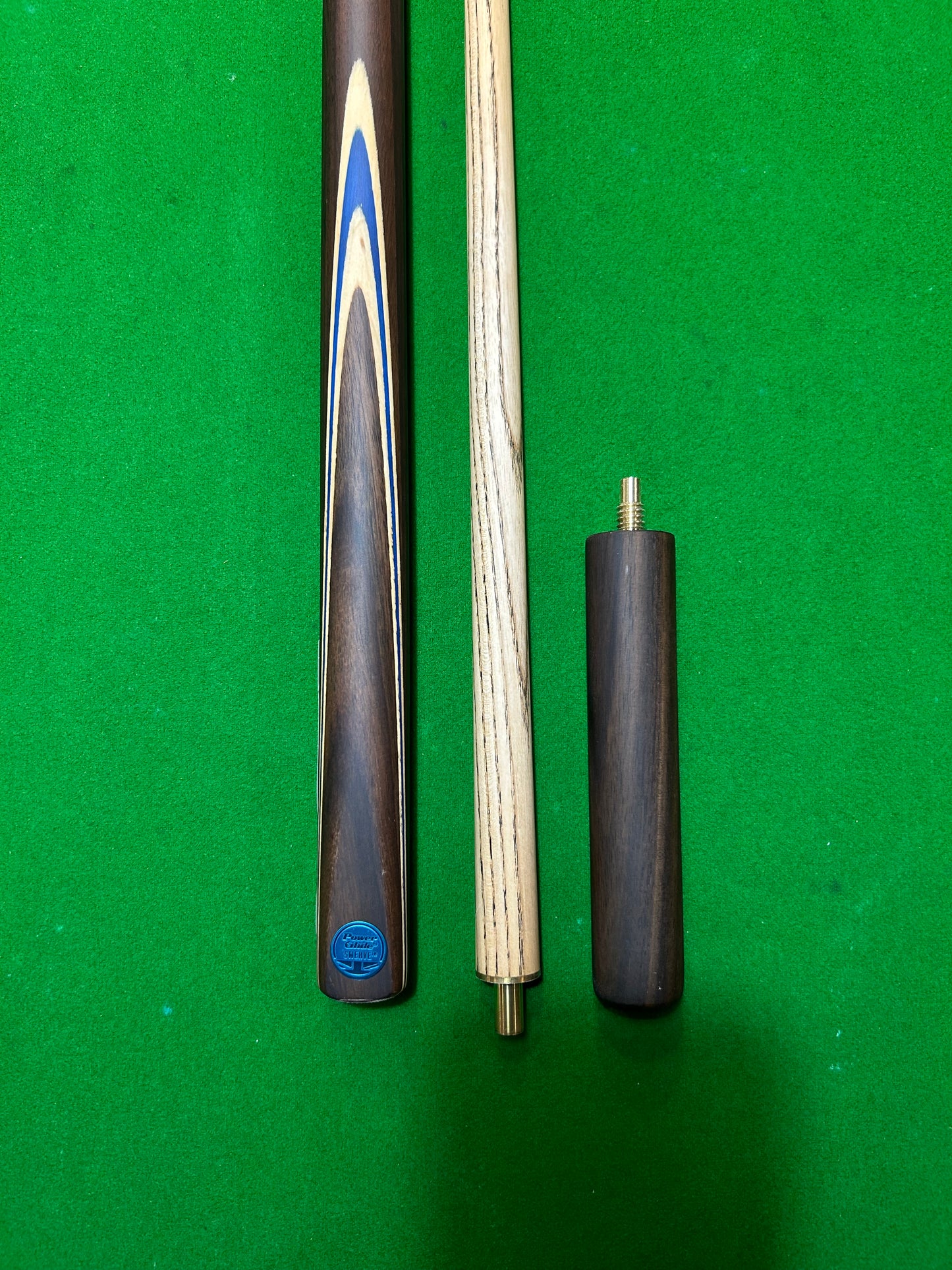 POWERGLIDE Tournament Swerve 1/2 Piece Pool, Snooker & Billiard Ash Cue