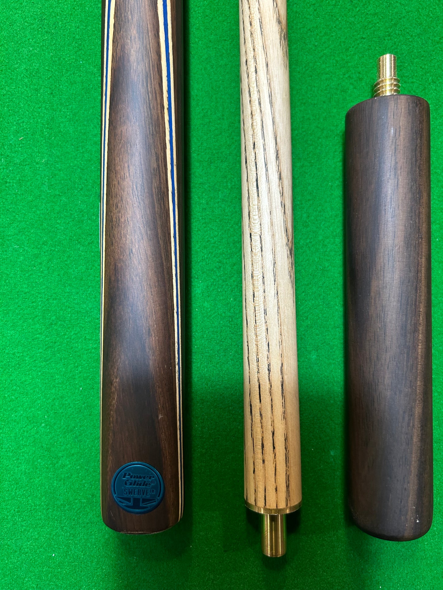 POWERGLIDE Tournament Swerve 1/2 Piece Pool, Snooker & Billiard Ash Cue
