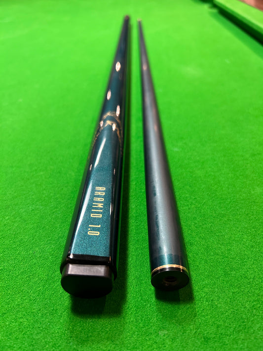 POWERGLIDE ARAMID 1.0. Green Graphite Pool, Snooker & Billiard Cue