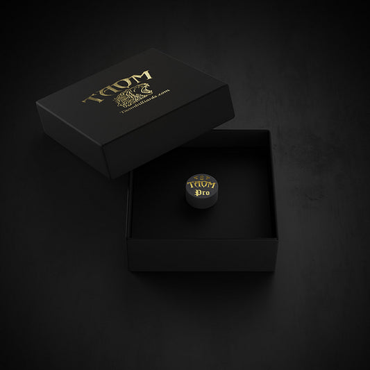 Taom Black Pool Snooker Billiard Cue Pro Tip 14mm