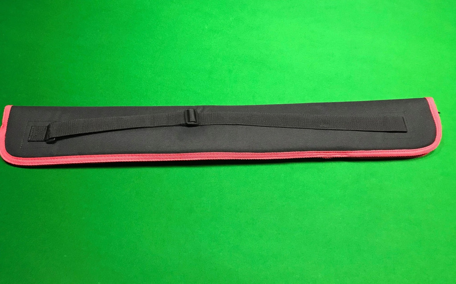 2 Piece Pool, Snooker & Billiard Cue Case (Black with Red Trim) - Q-Masters