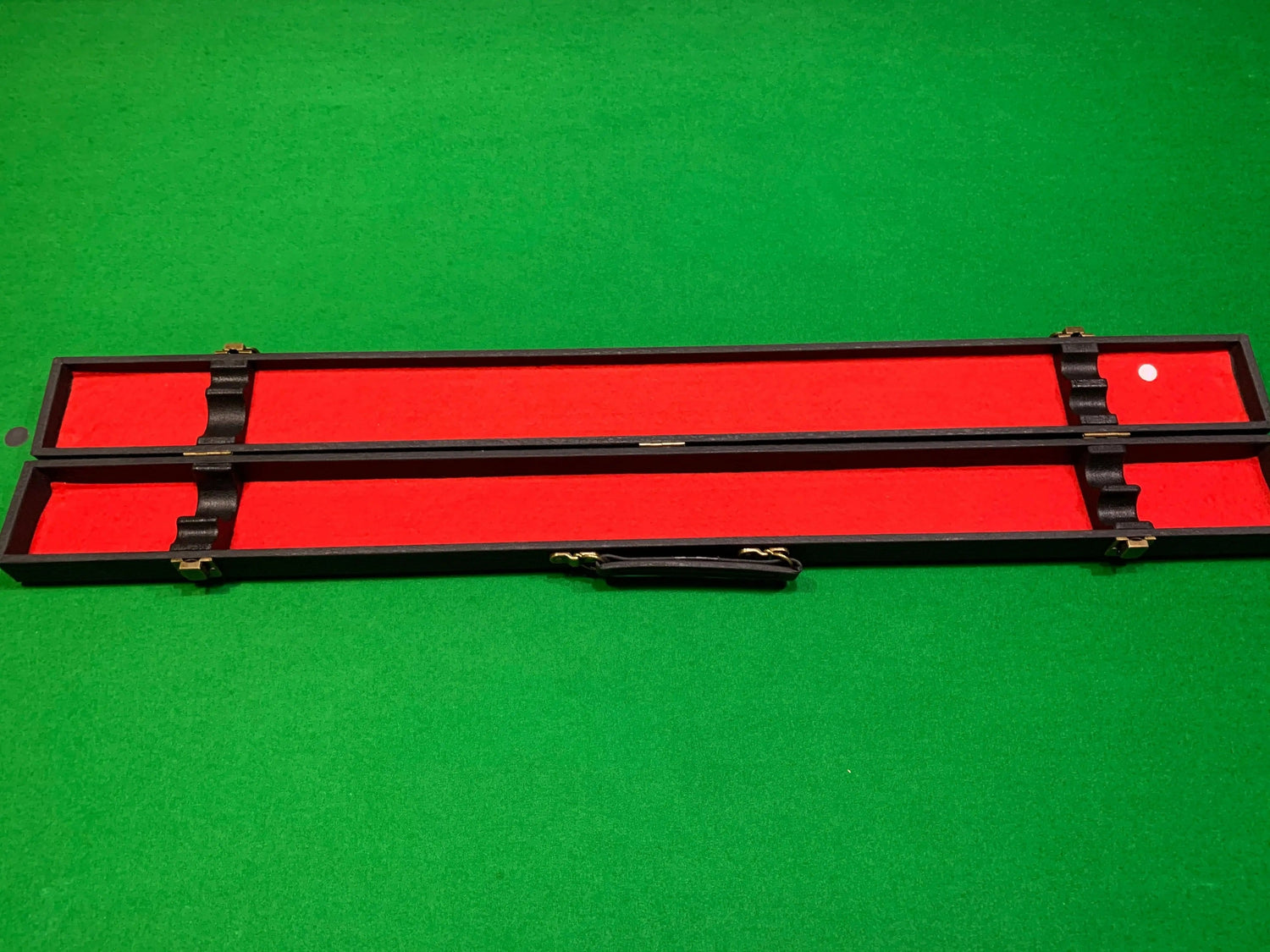 Black 1/2 Pce Simulated Leather Pool, Snooker & Billiard Cue Case - Q-Masters
