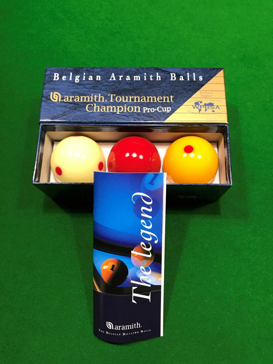 ARAMITH 2 1/16 Belgium Tournament Champion Pro Cup Billiards Set - Q-Masters