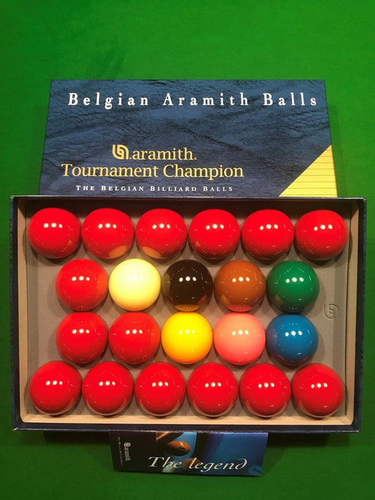 ARAMITH 2 1/16 Belgium Tournament Champion Snooker Set - Q-Masters