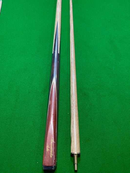 BARRACUDA ASH Machine Spliced 1/2 Piece Pool, Snooker Billiard Cue - Q-Masters