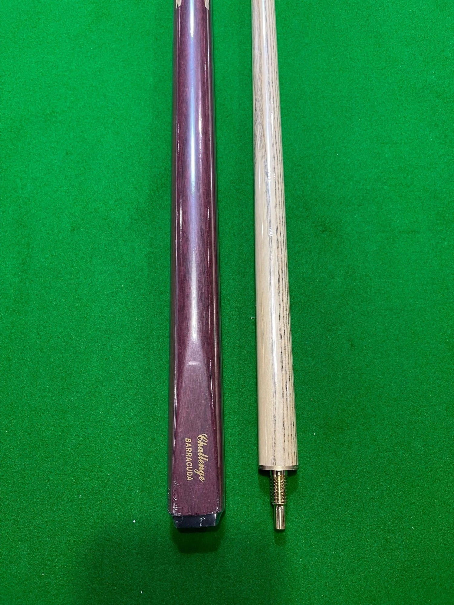 BARRACUDA Challenge Machine Spliced 1/2 Piece Pool, Snooker Billiard Cue - Q-Masters