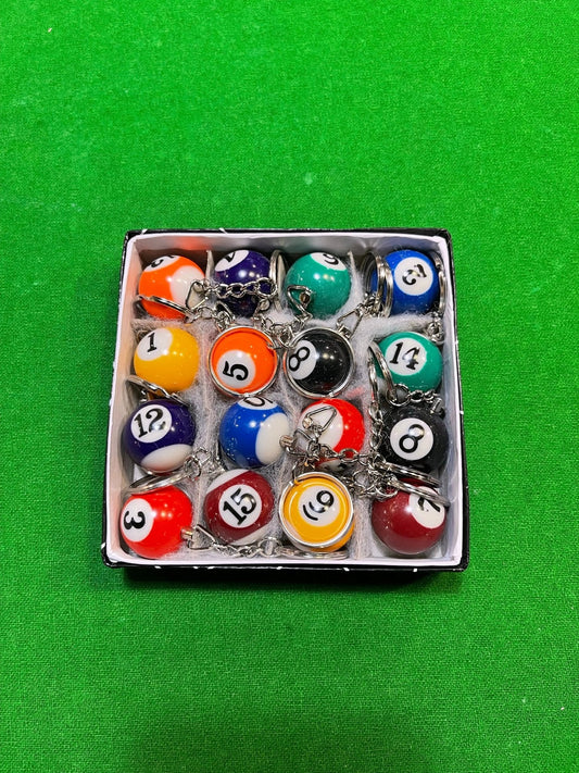 Billiard Ball Keyrings - Q-Masters