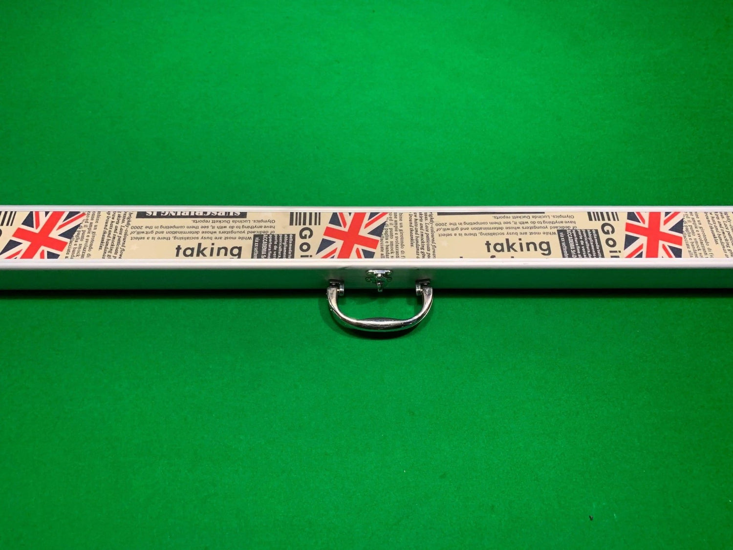 Deluxe Aluminium Design Pool Snooker Billiard 3/4 Cue Case - Q-Masters