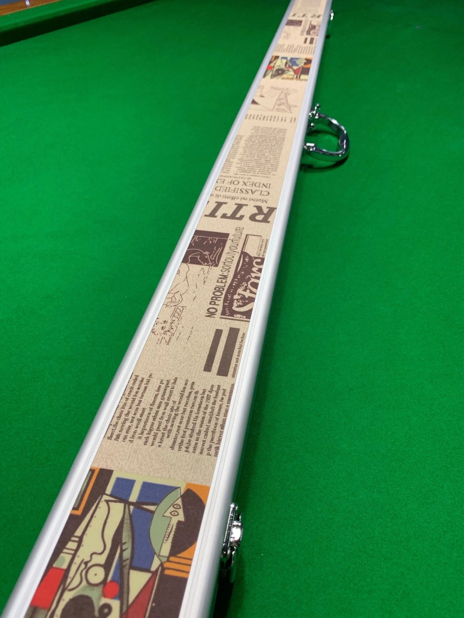 Deluxe Aluminium Design Pool Snooker Billiard 3/4 Cue Case - Q-Masters