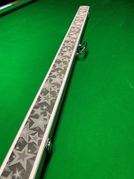 Deluxe Aluminium Design Pool Snooker Billiard 3/4 Cue Case - Q-Masters