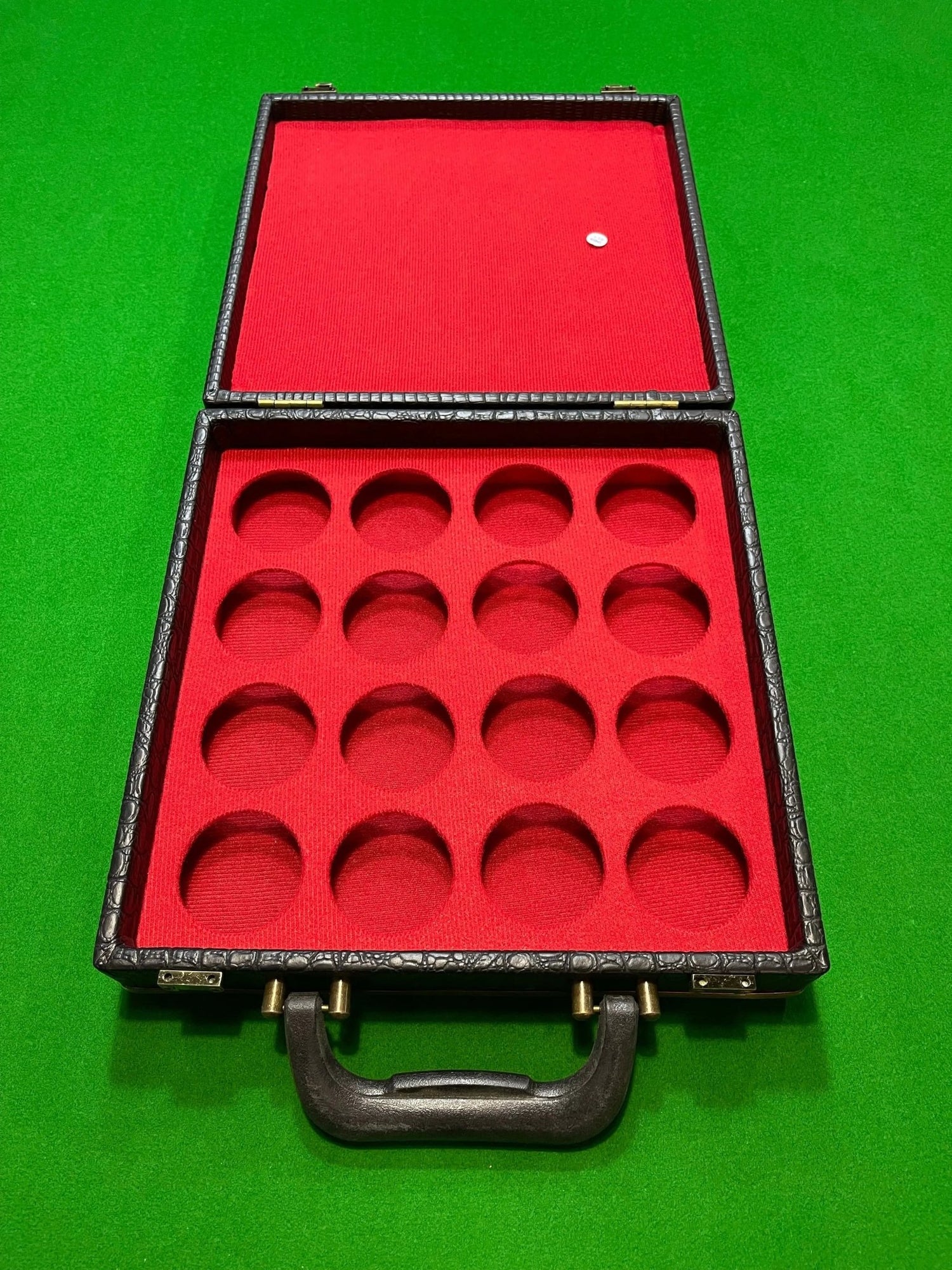Deluxe Black Vinyl Pool Ball Case - Q-Masters