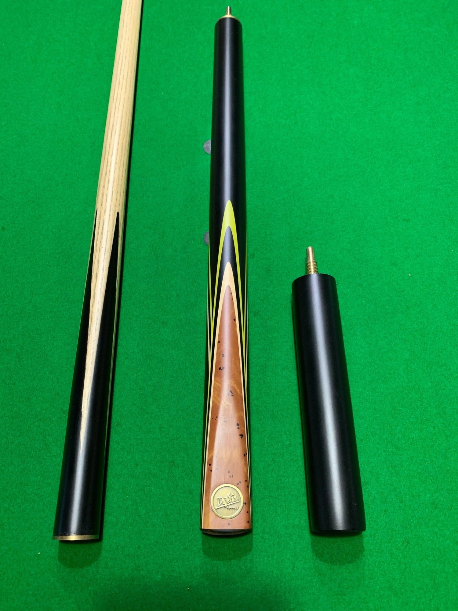 DUFFERIN Yellow 3/4 Ash Pool, Snooker & Billiard Cue HCY3 - Q-Masters