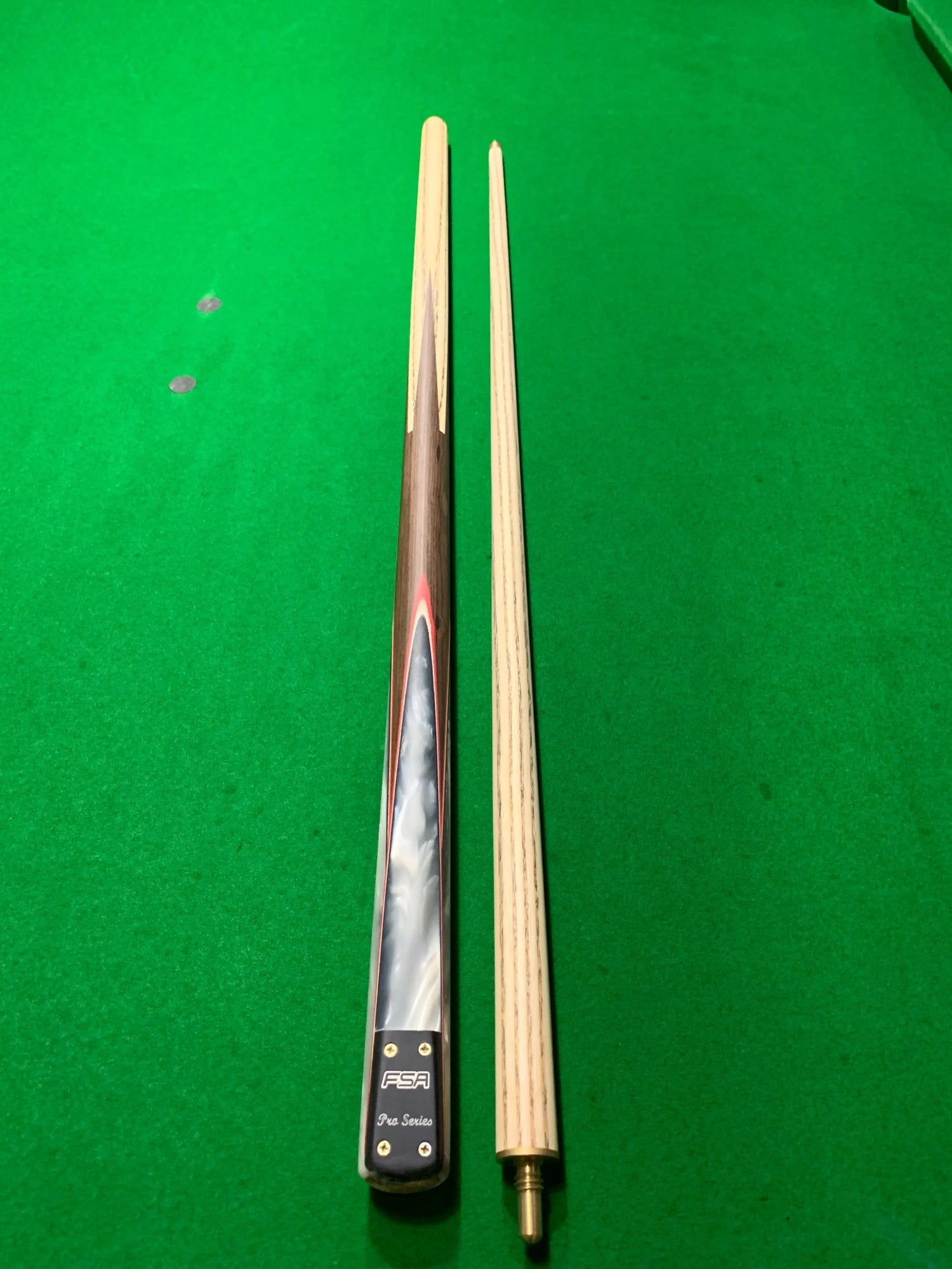 FSA Australia Windsor Pool Snooker Billiard Cue 57″ 10mm Tip (Pearl WHITE) - Q-Masters