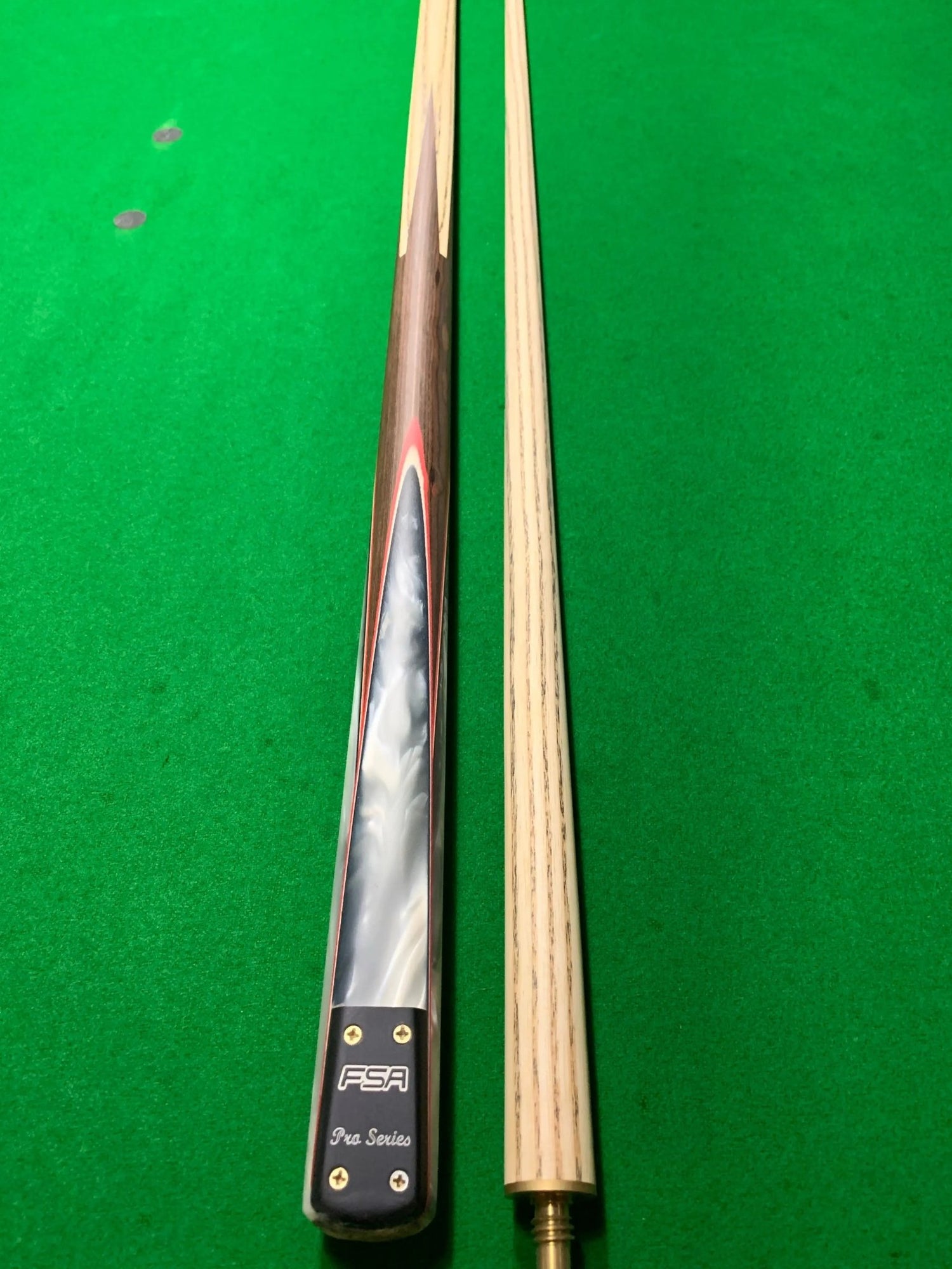 FSA Australia Windsor Pool Snooker Billiard Cue 57″ 10mm Tip (Pearl WHITE) - Q-Masters