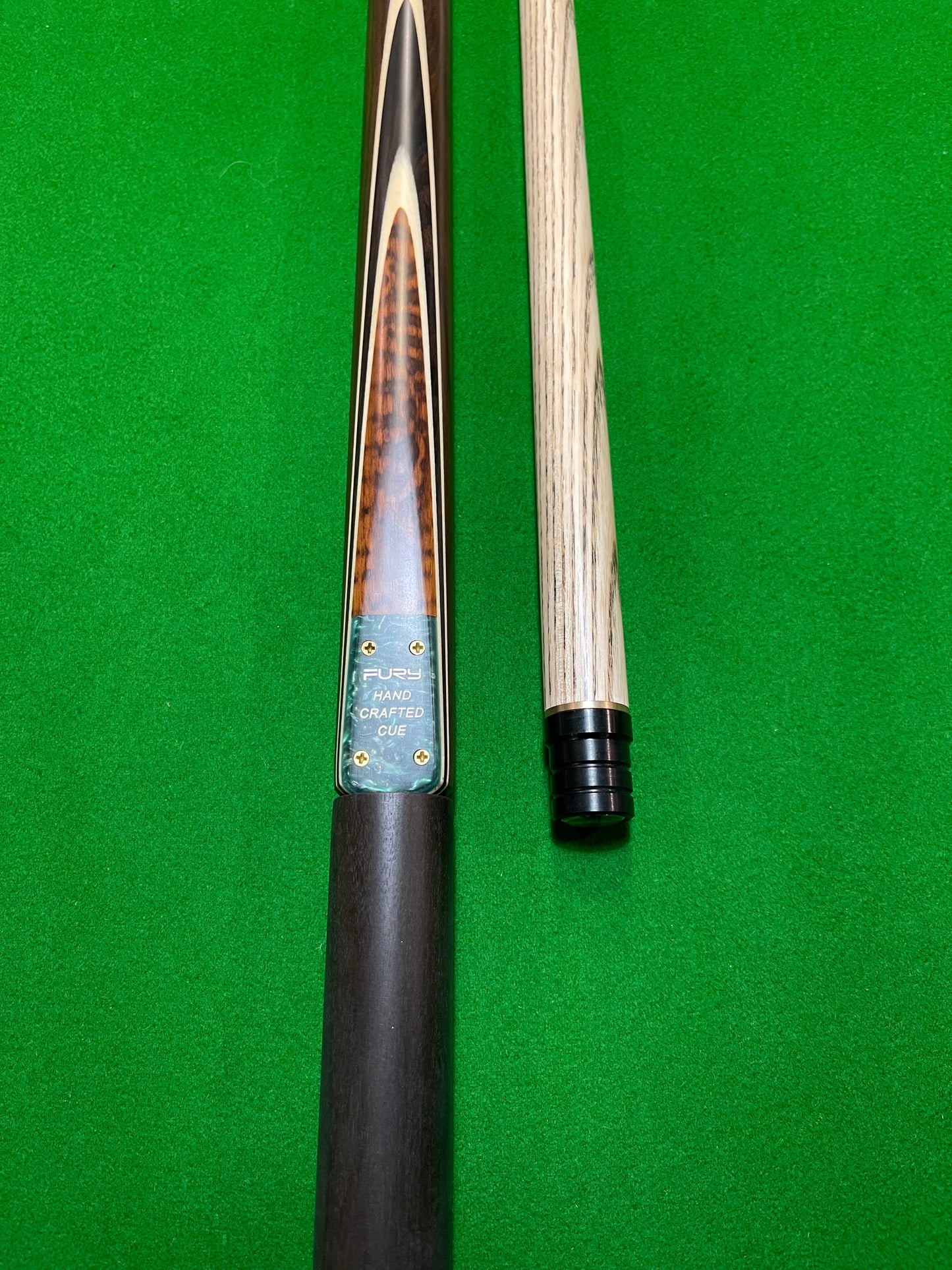 FURY 1/2 Piece Machine Spliced Pool, Snooker & Billiard Ash Cue