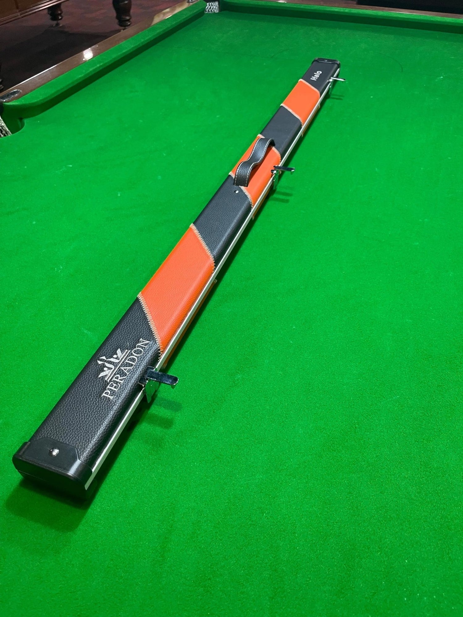 PERADON Halo 3/4 Pool, Snooker, Billiard Cue Case - Black & Orange q-masters.myshopify.com