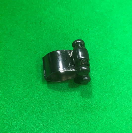 Pool Snooker Billiard Black Chrome Cue Rack Clip - Q-Masters