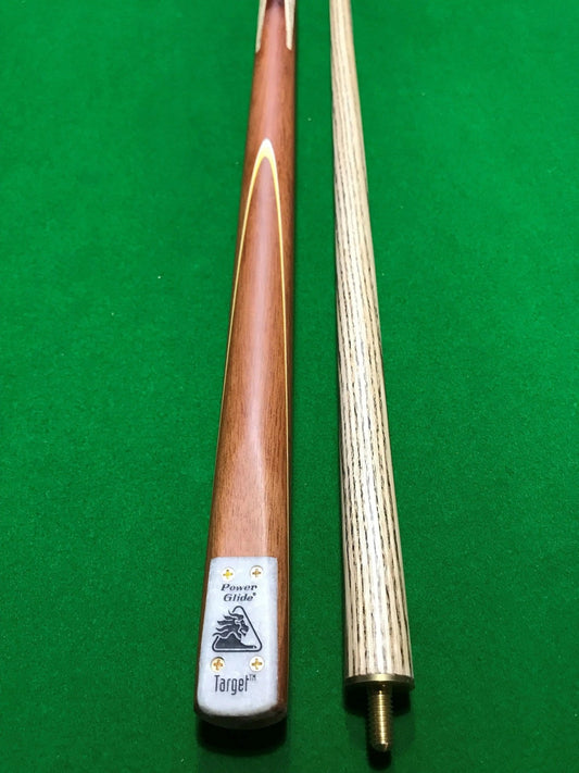 POWERGLIDE Classic Target 1/2 Piece Pool, Snooker & Billiard Ash Cue - Q-Masters