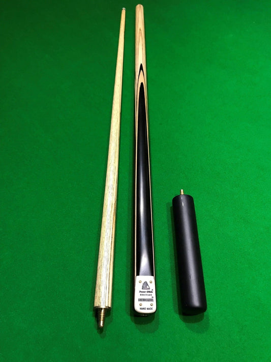 POWERGLIDE Heritage Connoisseur Hand Made 1/2 Piece Pool, Snooker & Billiard Ash Cue with Butt Extension - Q-Masters