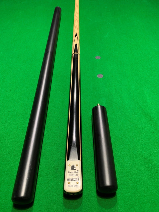 POWERGLIDE Heritage Connoisseur Hand Made 3/4 Pool, Snooker & Billiard Ash Cue with two Extensions q-masters.myshopify.com
