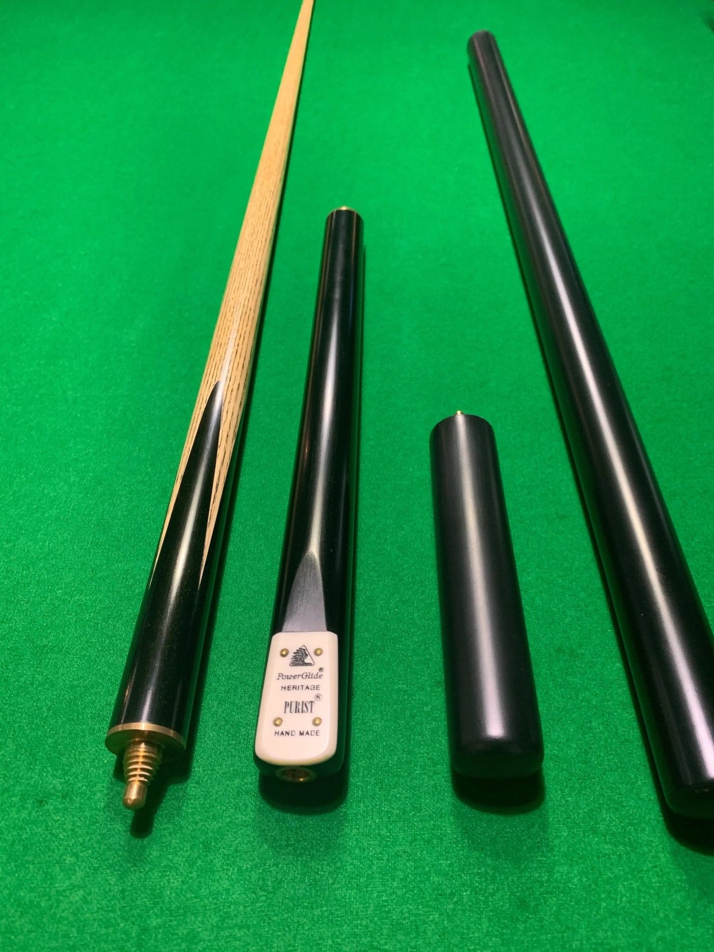 POWERGLIDE Heritage Purist Hand Made 3/4 Pool, Snooker & Billiard Ash Cue with Butt Extension - Q-Masters