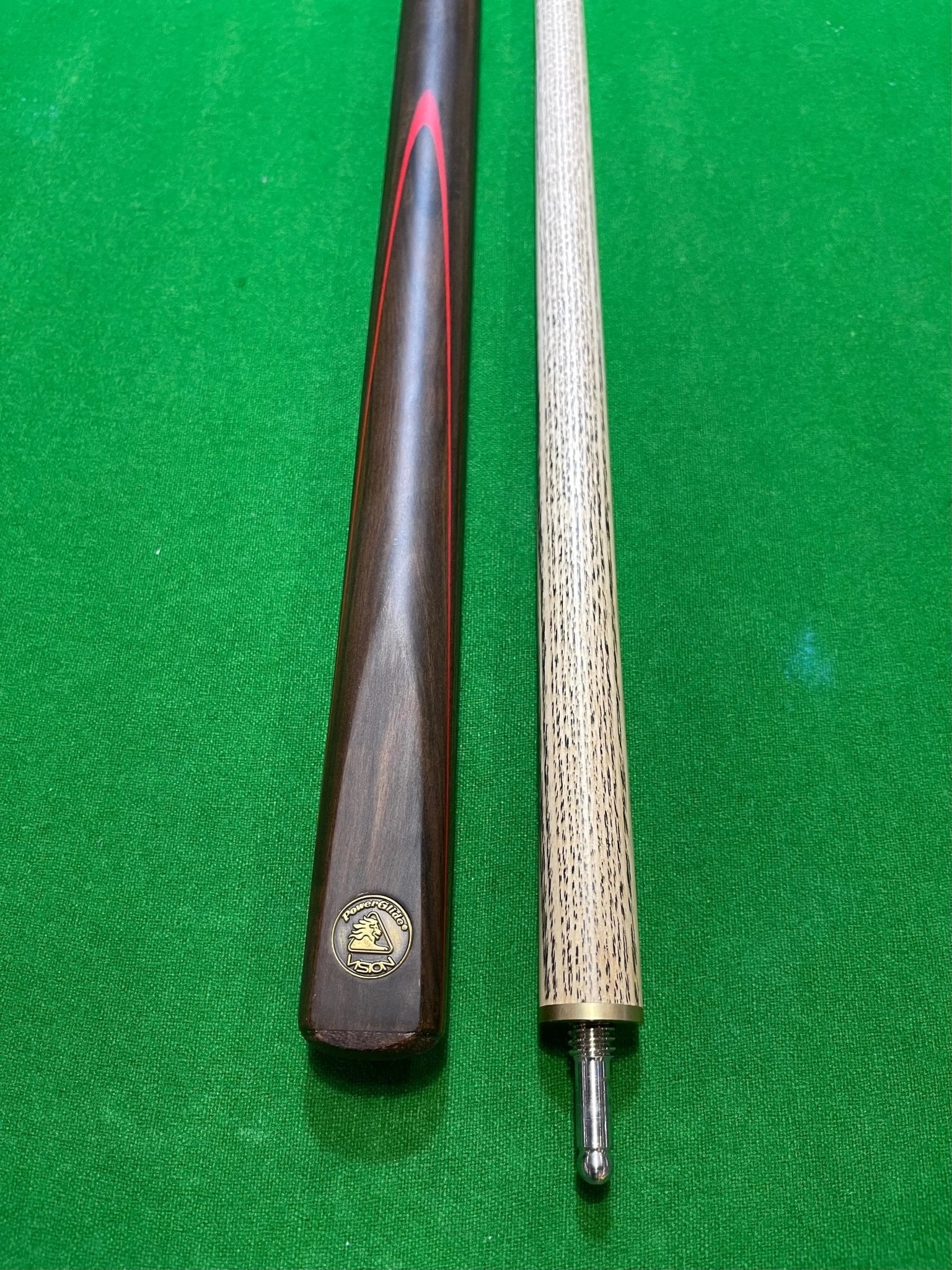 POWERGLIDE Professional Vision 1/2 Piece Pool, Snooker & Billiard Ash Cue QMasters QMasters