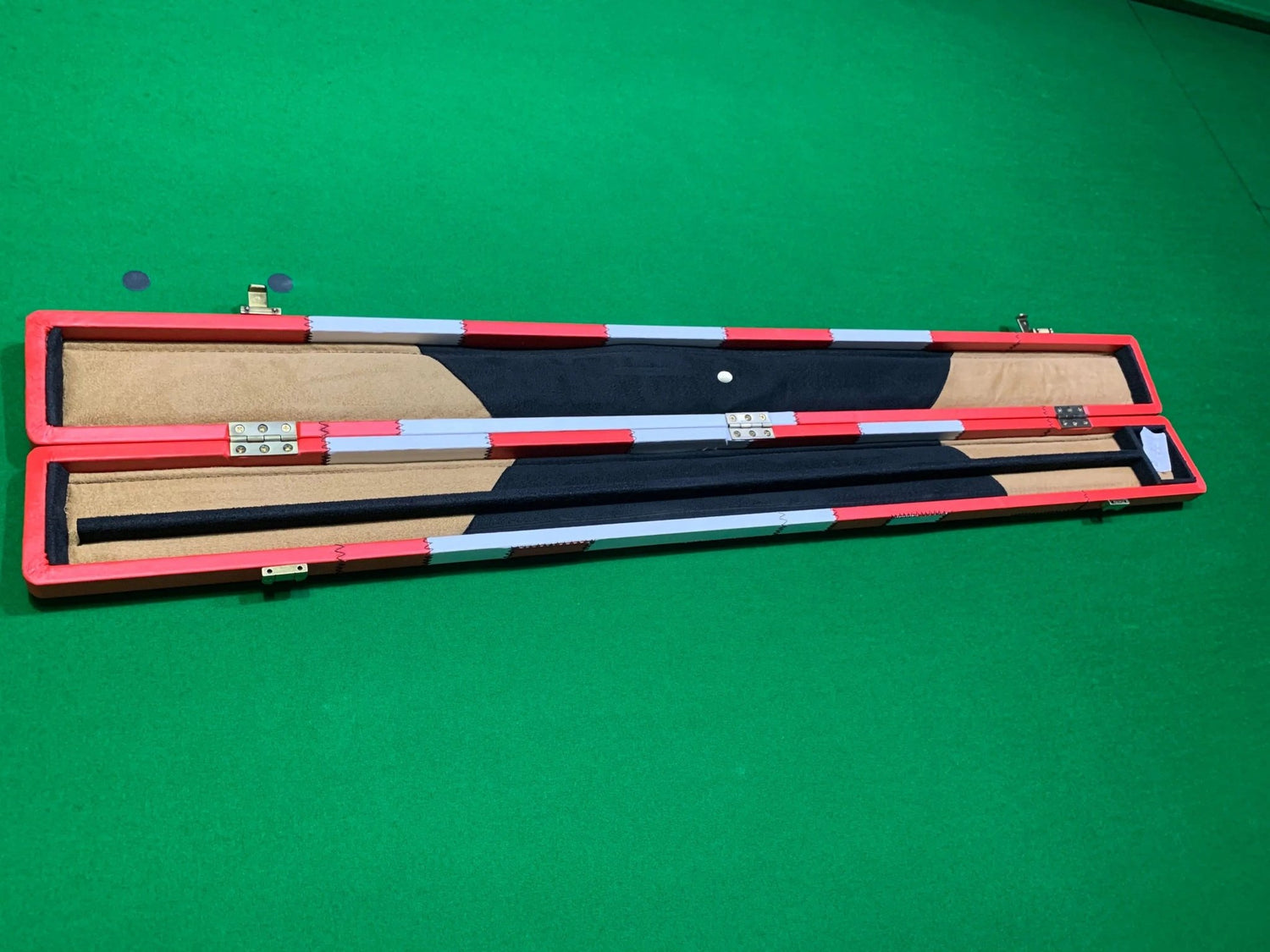 POWERGLIDE PVC Patchwork 1/2 piece Pool, Snooker & Billiard Cue Case - Q-Masters