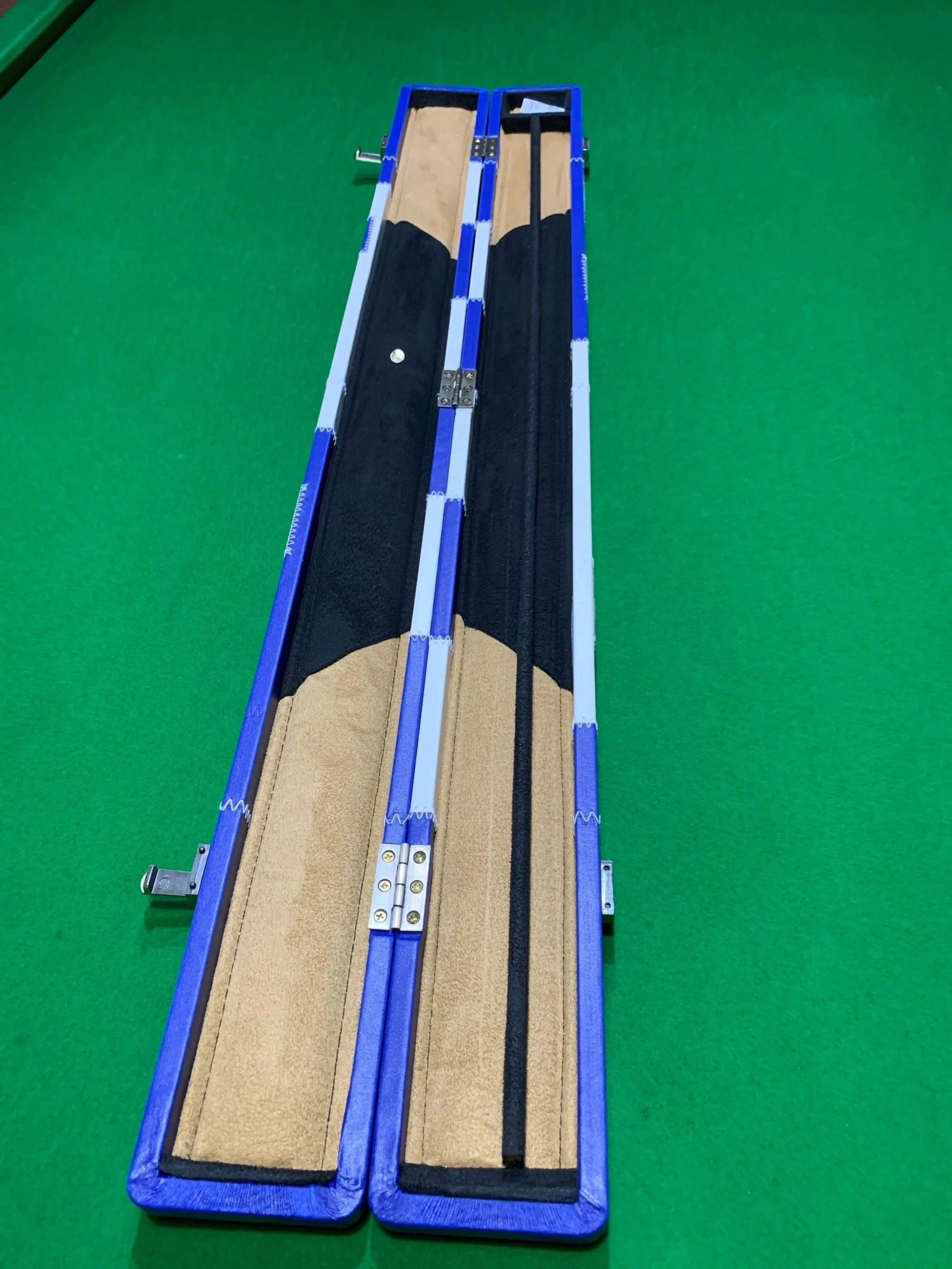 POWERGLIDE PVC Patchwork 1/2 piece Pool, Snooker & Billiard Cue Case q-masters.myshopify.com