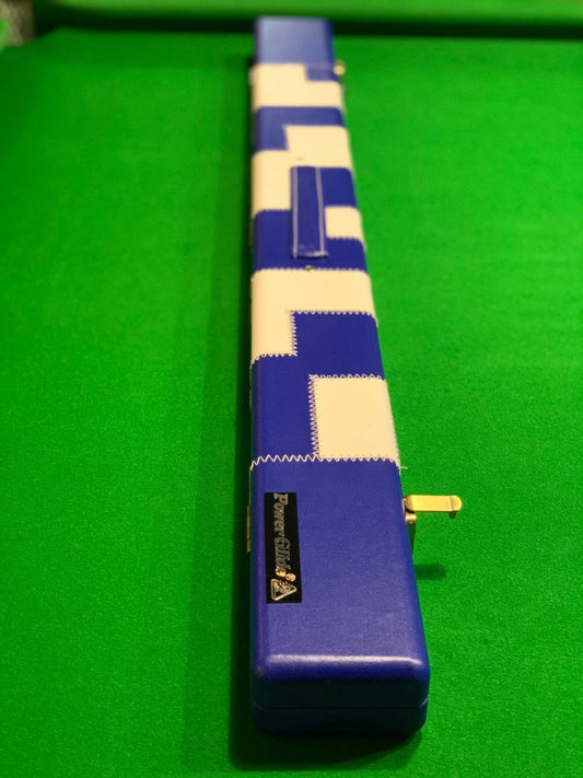 POWERGLIDE PVC Patchwork 1/2 piece Pool, Snooker & Billiard Cue Case - Q-Masters