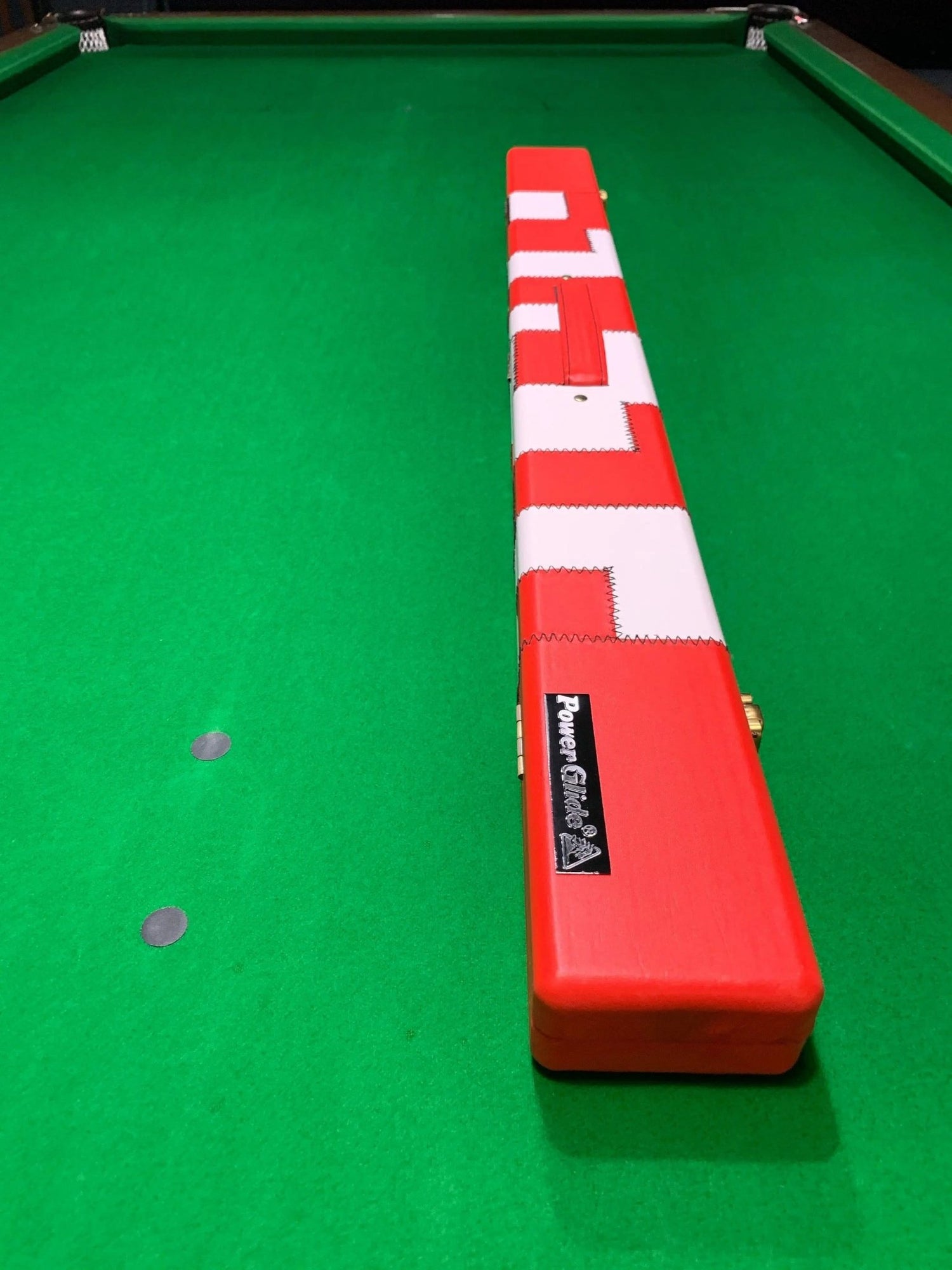 POWERGLIDE PVC Patchwork 1/2 piece Pool, Snooker & Billiard Cue Case - Q-Masters