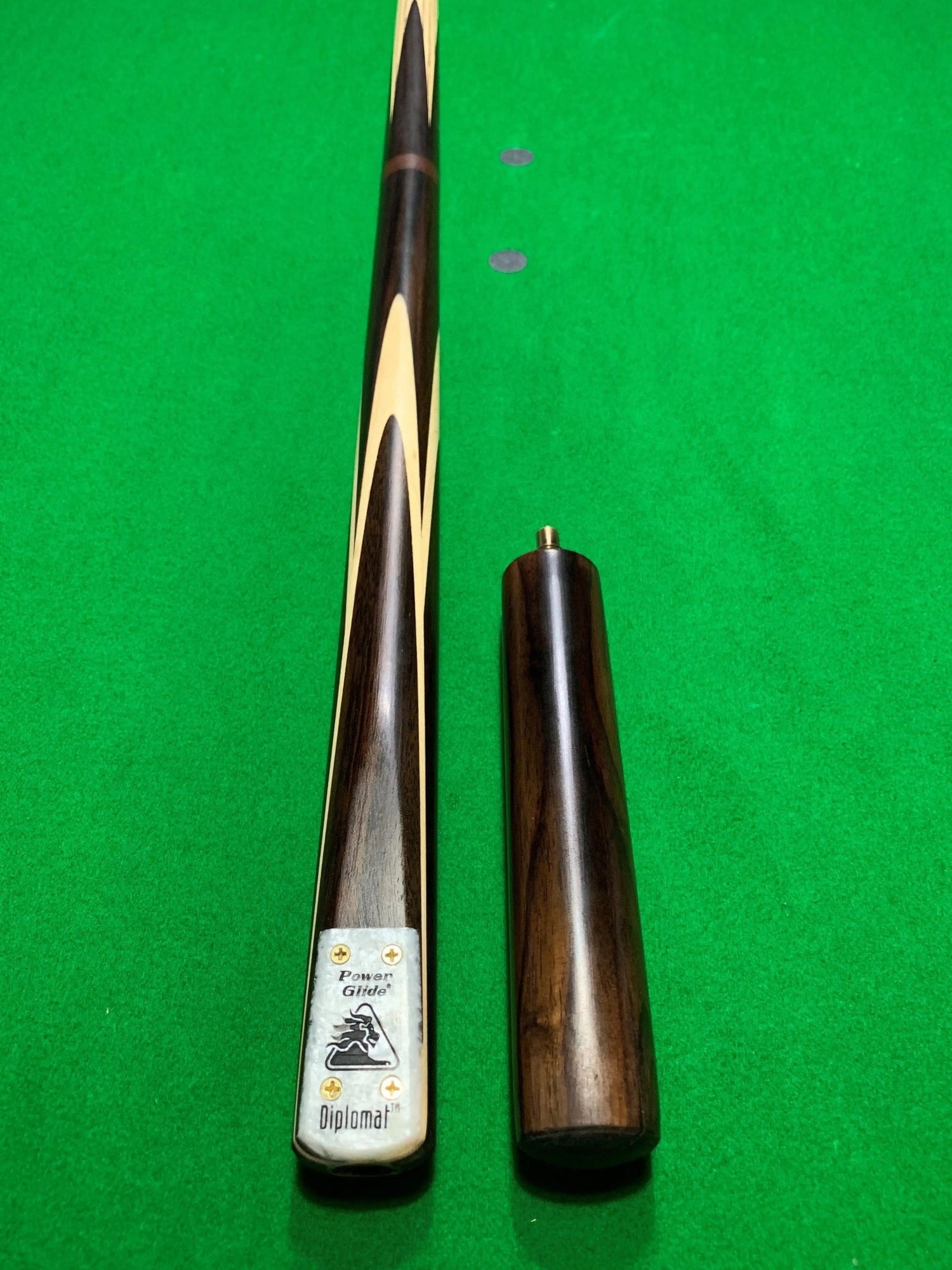 POWERGLIDE Tournament Diplomat 3/4 Pool, Snooker & Billiard Ash Cue With Mini Butt Extention - Q-Masters