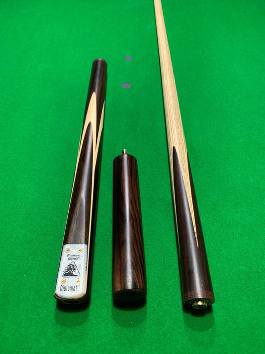 POWERGLIDE Tournament Diplomat 3/4 Pool, Snooker & Billiard Ash Cue With Mini Butt Extention - Q-Masters