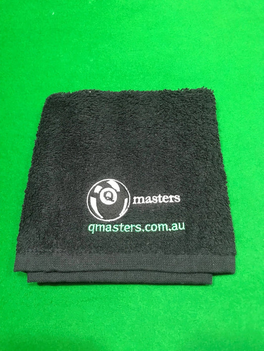 Q-Masters Embroidered Cue Sport Towel Black - Q-Masters