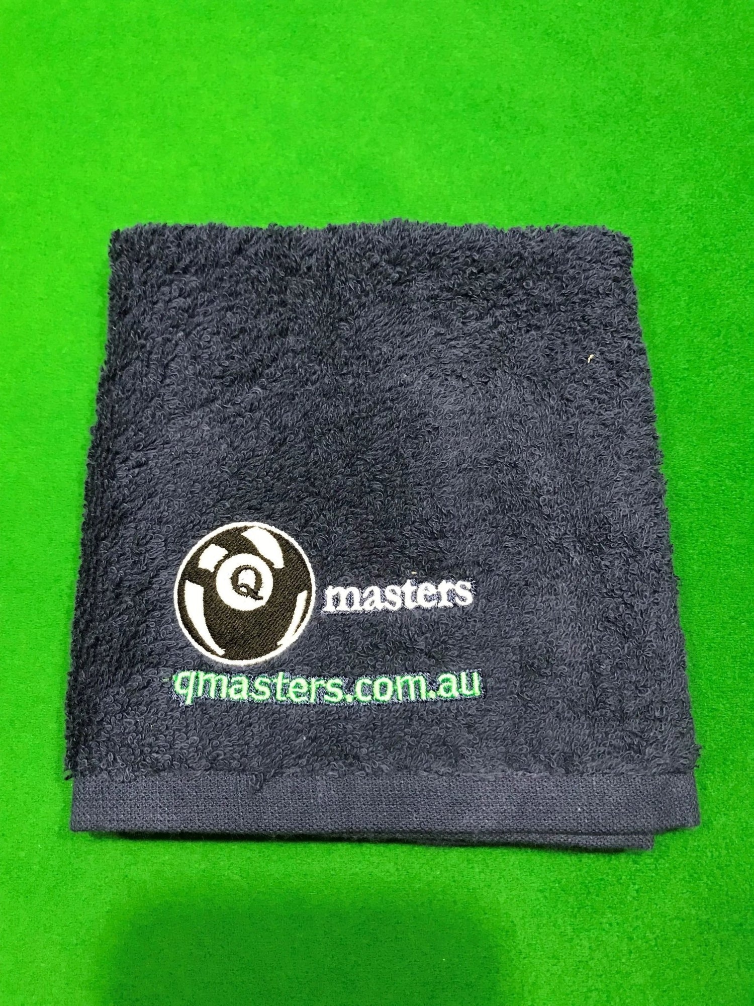 Q-Masters Embroidered Cue Sport Towel Blue - Q-Masters
