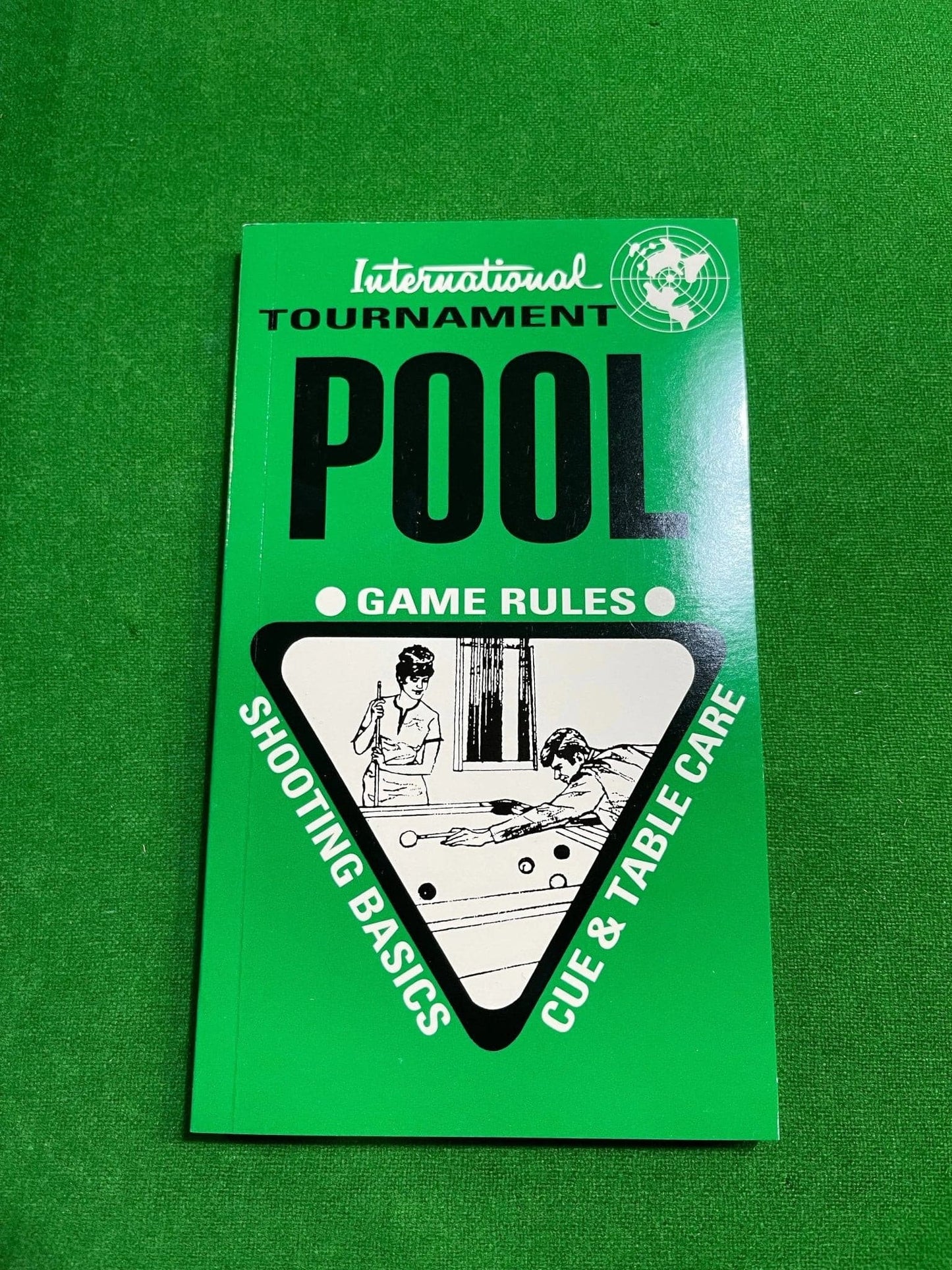 Tournament Pool Rule Book & Cues & Table Care - Q-Masters