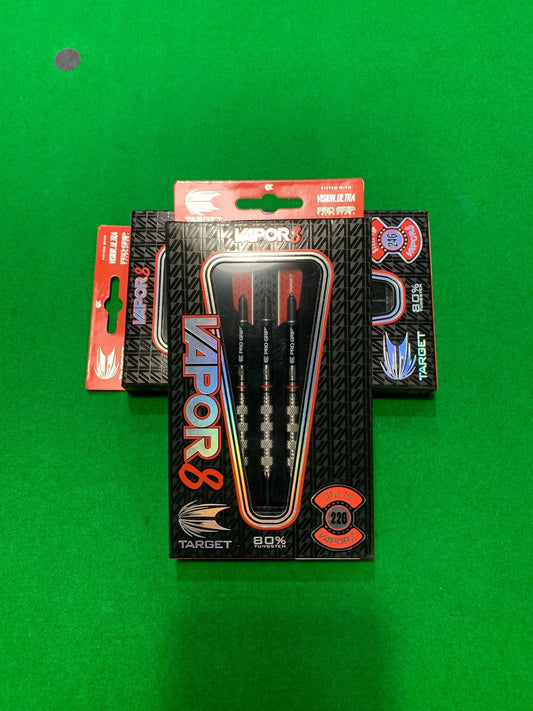 VAPOR 8 80% Tungsten Steel Tip Darts - Q-Masters