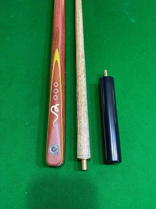 Walkabout Ash Cue Desert Jarrah Inlay - Snake, Stones 2pce Pool, Snooker & Billiard Cue - Q-Masters