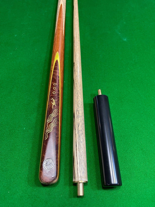 Walkabout Ash Cue Desert Sheoak Inlay - Stone, Lizard, River 2pce Pool, Snooker & Billiard Cue - Q-Masters